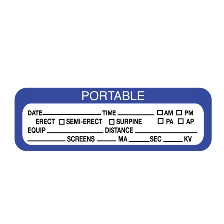 Nevs Portable Exam Labels - Date Time AM PM 7/8" x 3" X-2981
